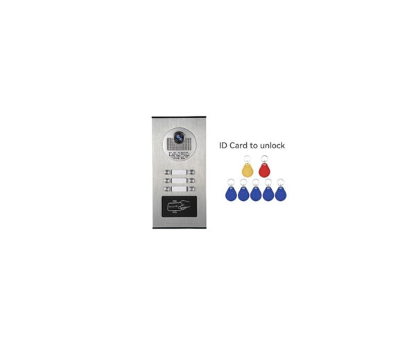 Interphone vidéo collectif à 6 boutons