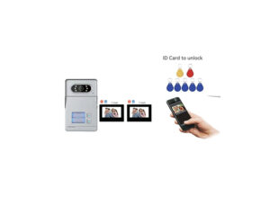 Kit d'interphone vidéo 7 pouces deux Boutons  avec 2 écrans