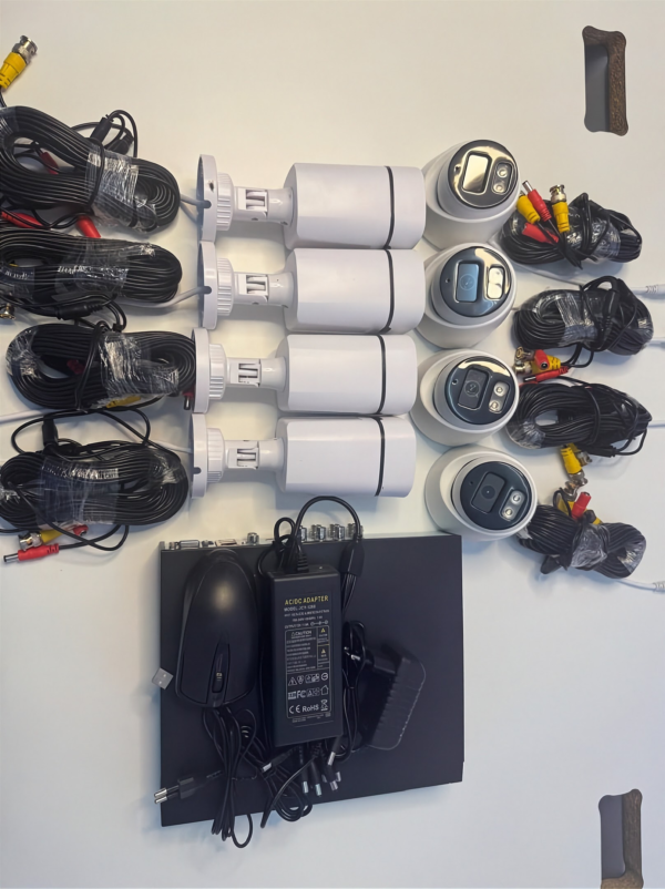 Kit 8 cameras colorvu 4K audio, vision nocturne