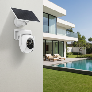 caméra solaire wifi 4MP détection humanoïde, suivi de mouvement,audio
